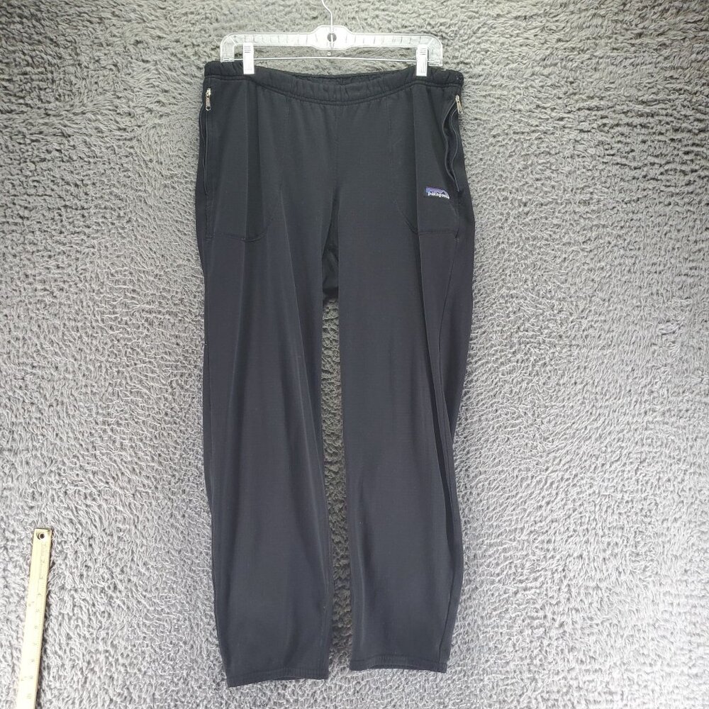 Patagonia Pants Mens Medium Black Vintage USA Fleece Sweatpants